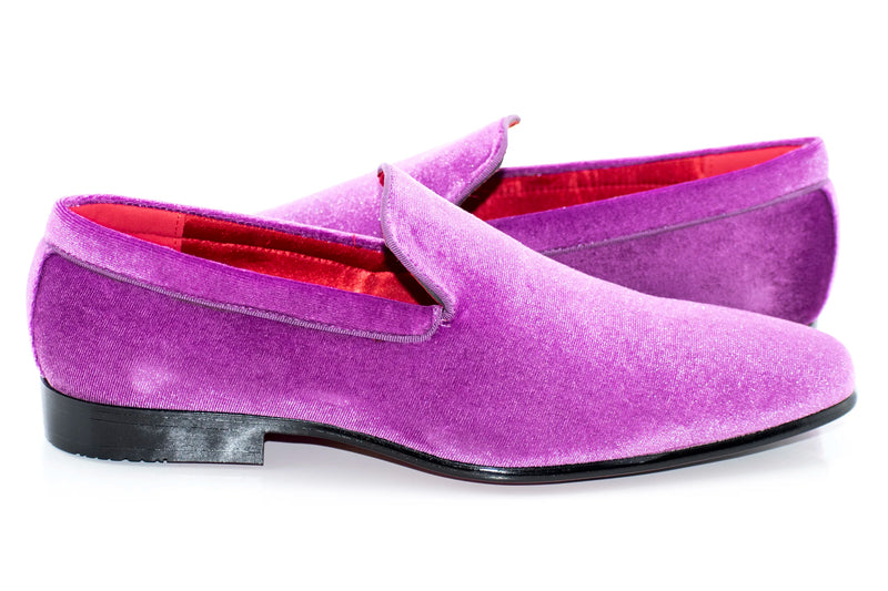 Lilac Venetian Velvet Loafer