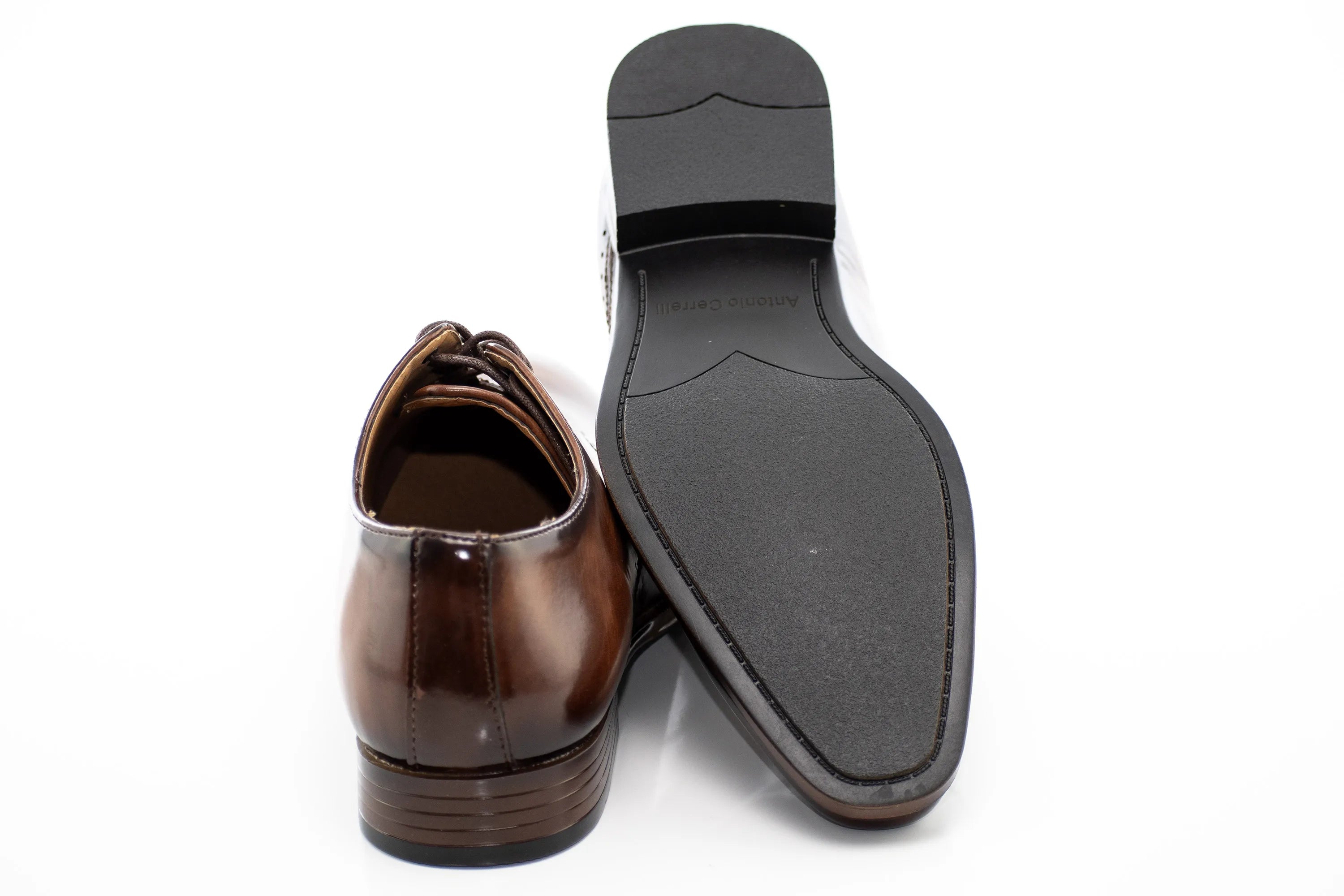 Asymmetrical Leather Oxfords