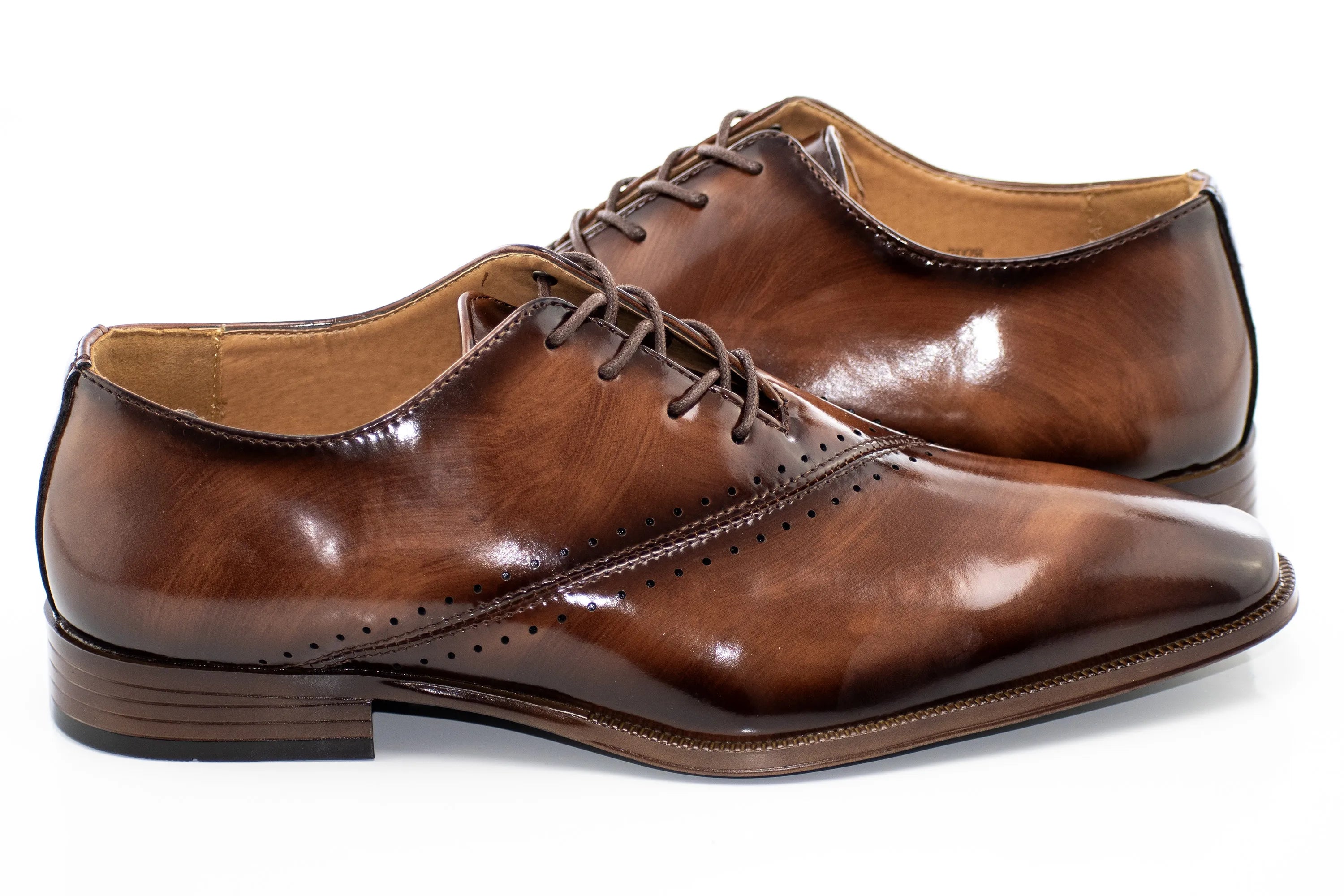 Asymmetrical Leather Oxfords