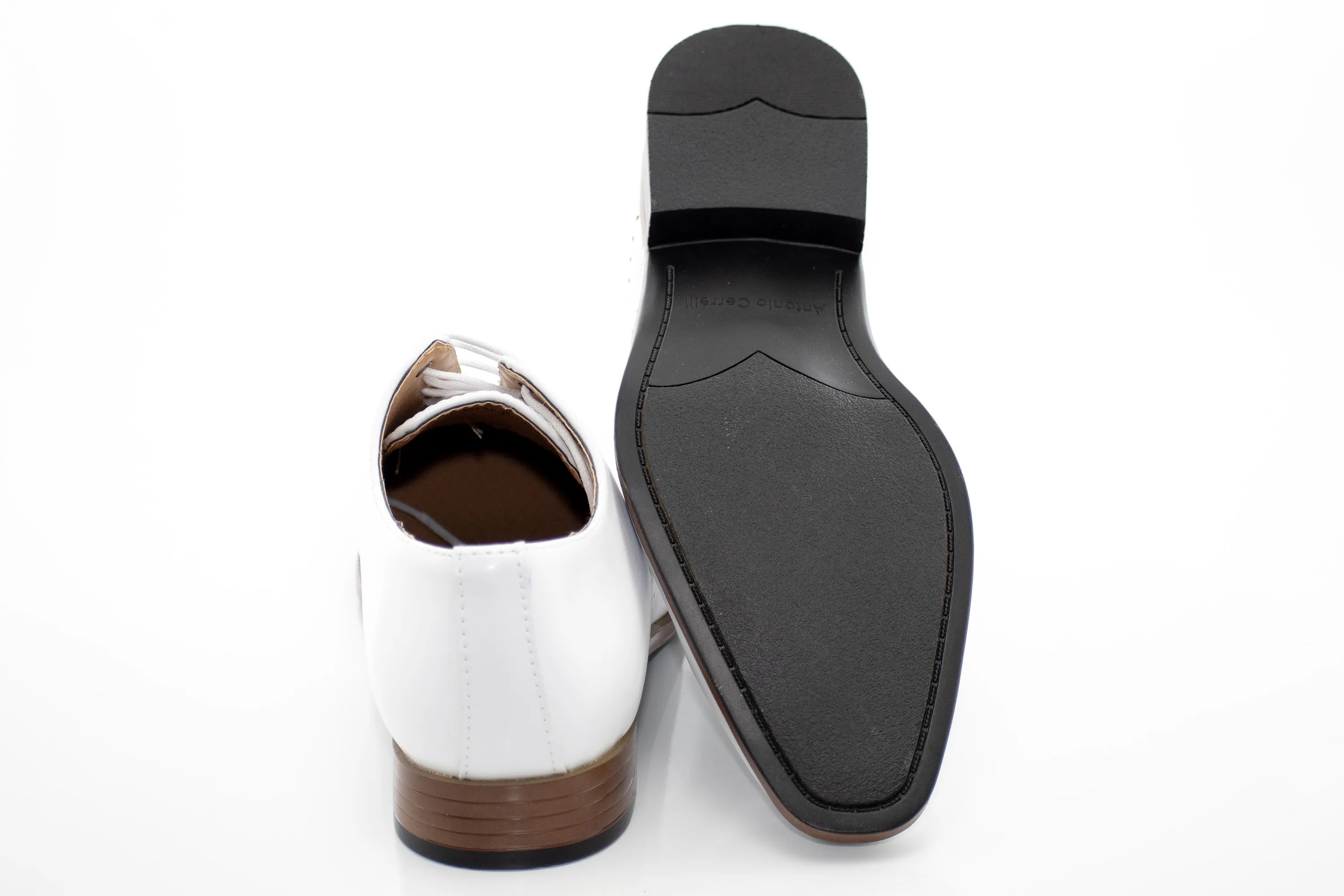 Asymmetrical Leather Oxfords