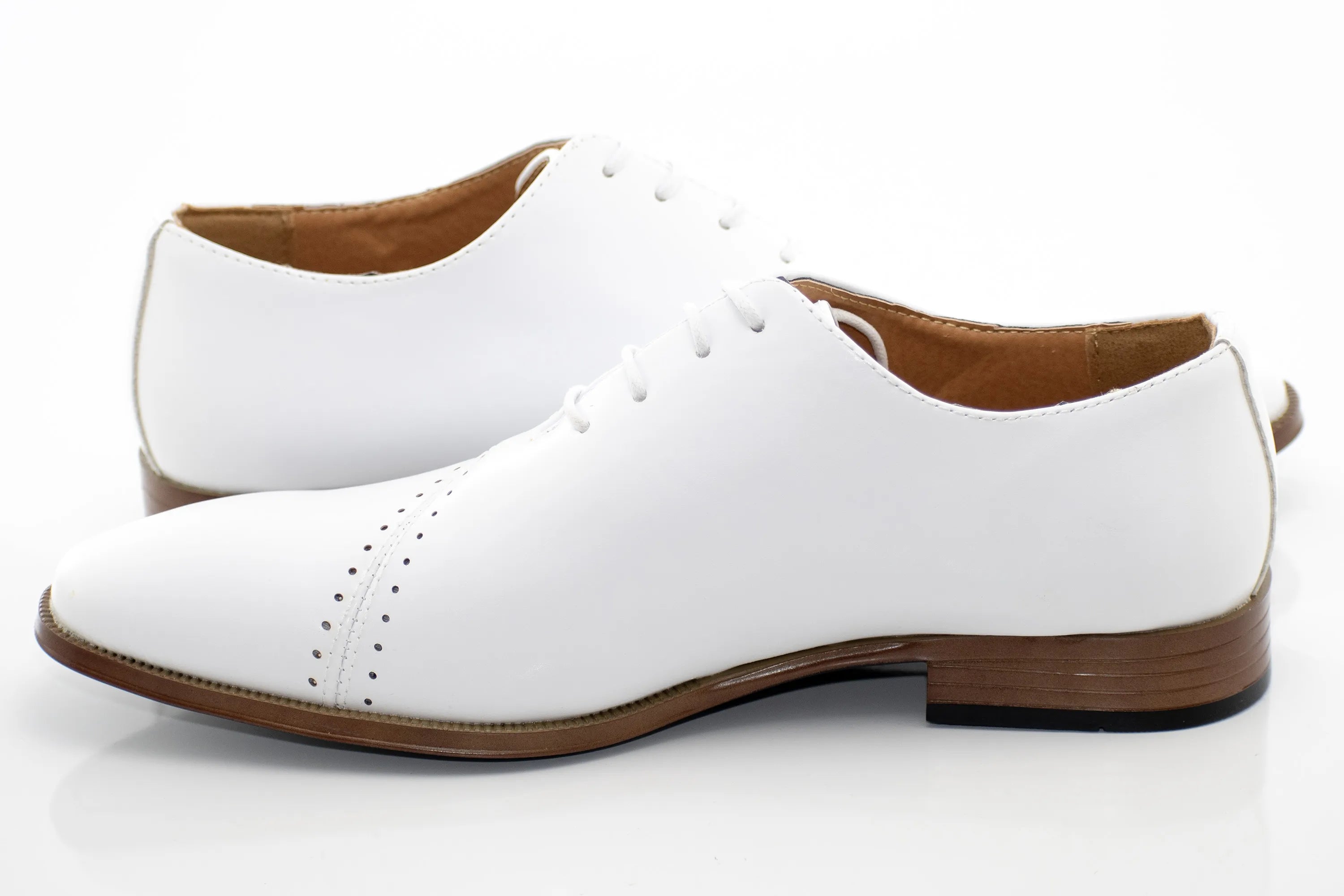 Asymmetrical Leather Oxfords