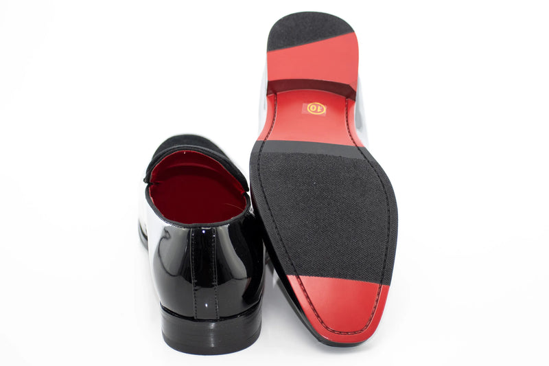 Velvet Apron-Toe Bit Loafer