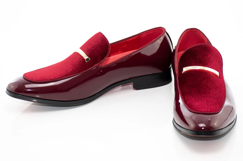 Velvet Apron-Toe Bit Loafer