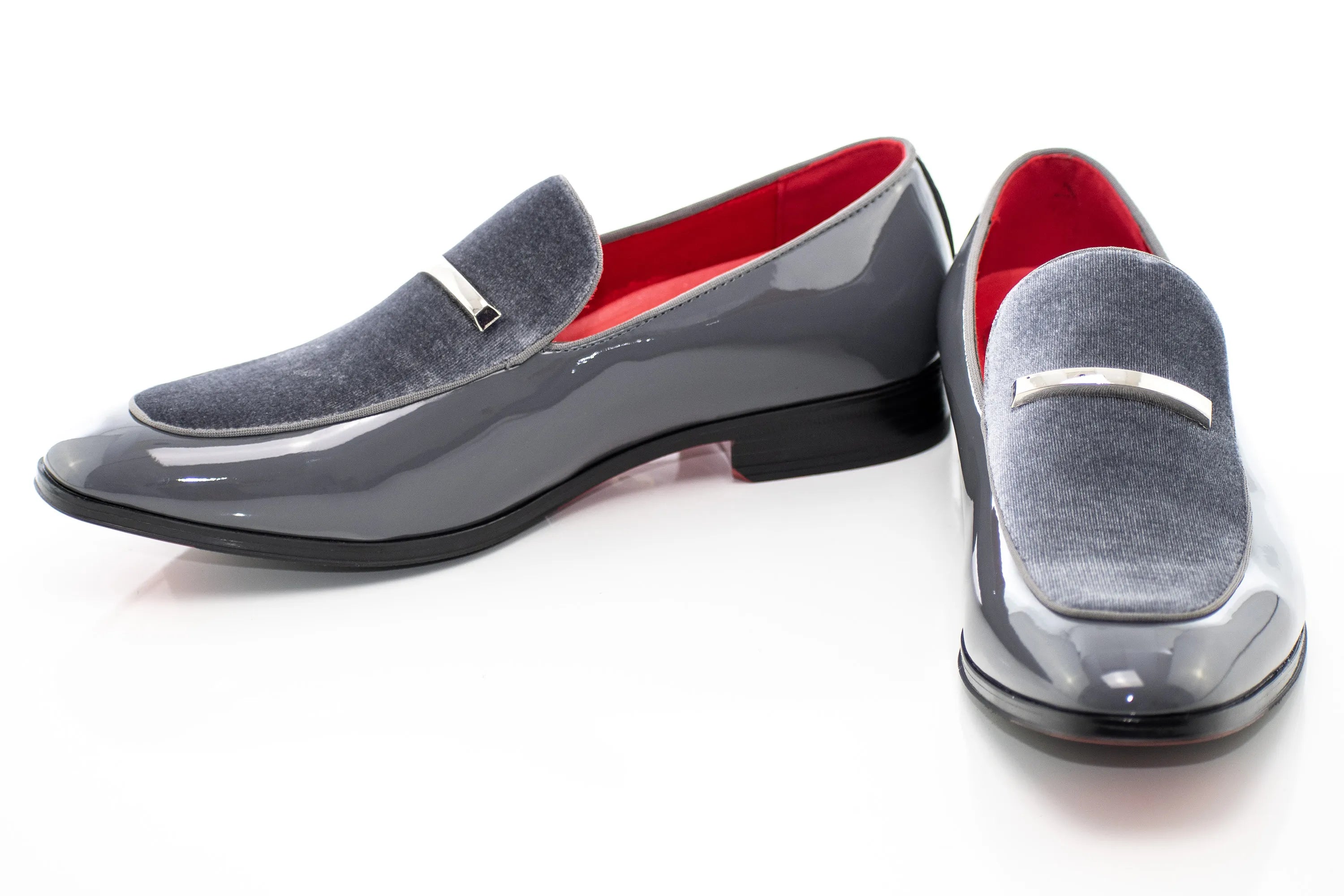 Velvet Apron-Toe Bit Loafer