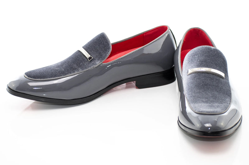 Velvet Apron-Toe Bit Loafer