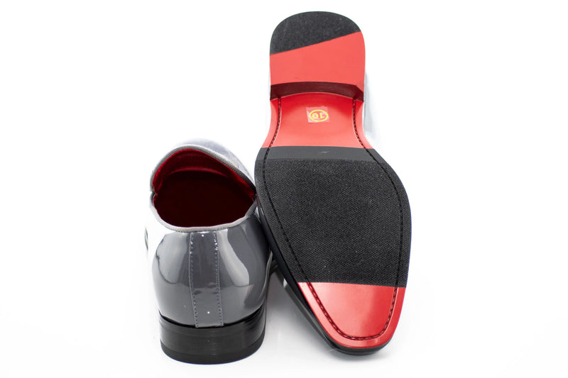 Velvet Apron-Toe Bit Loafer