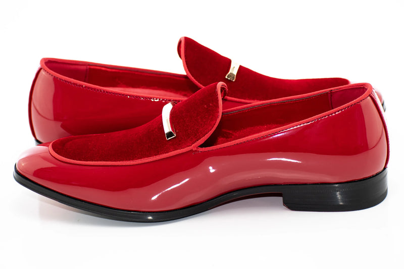 Velvet Apron-Toe Bit Loafer