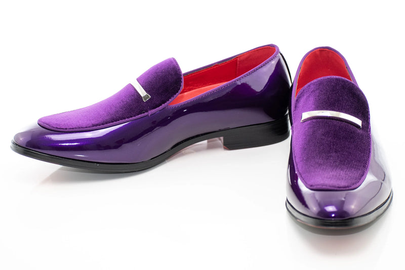 Velvet Apron-Toe Bit Loafer