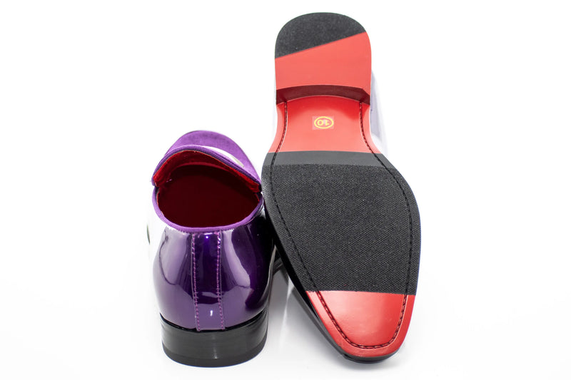 Velvet Apron-Toe Bit Loafer