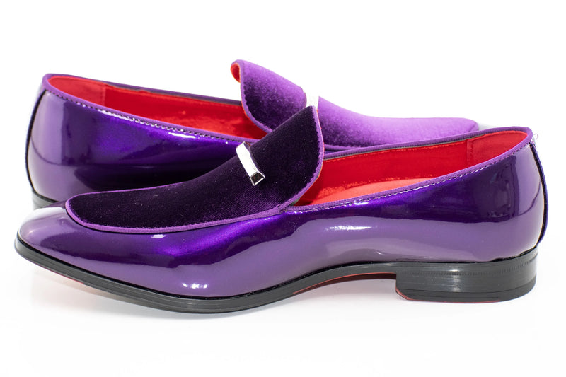 Velvet Apron-Toe Bit Loafer