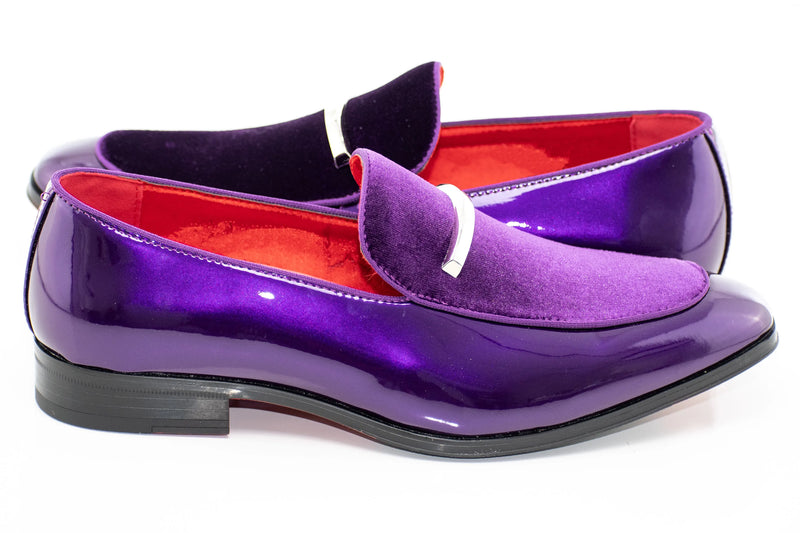 Velvet Apron-Toe Bit Loafer
