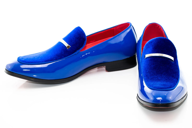 Velvet Apron-Toe Bit Loafer