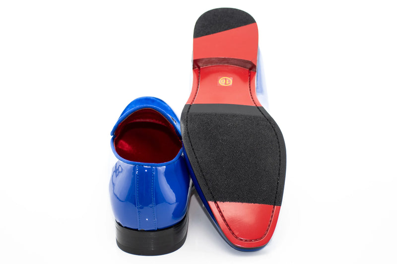 Velvet Apron-Toe Bit Loafer