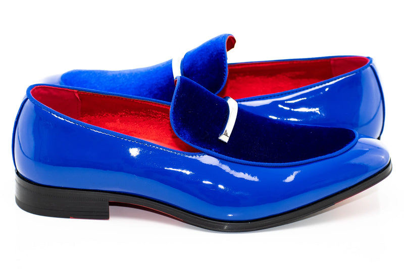 Velvet Apron-Toe Bit Loafer