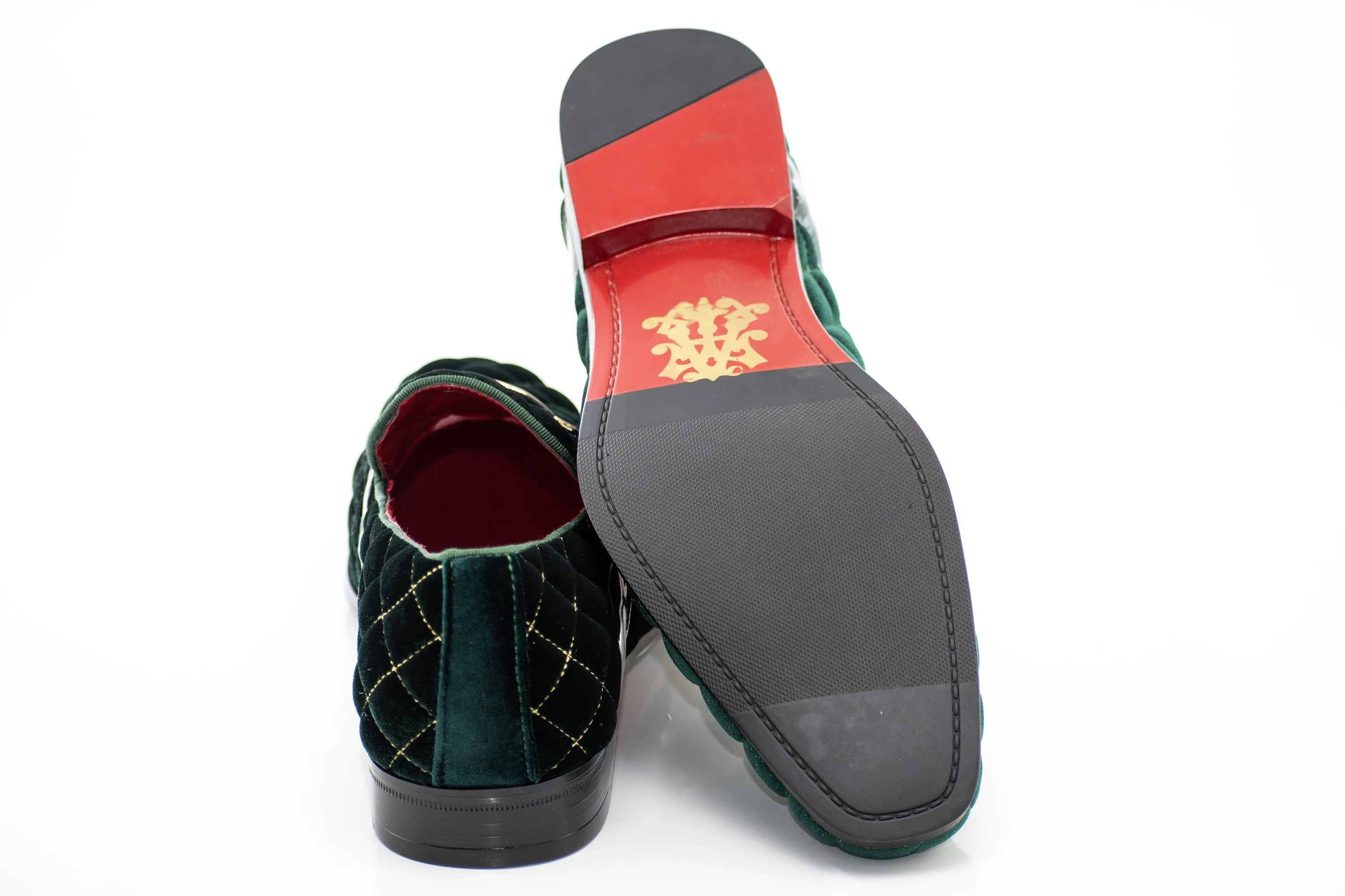 Quilted Velvet Gold-Bit Loafer