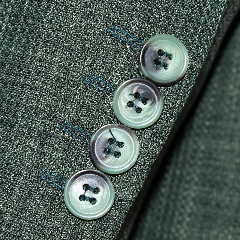 Hunter Green Plaid 3-Piece Tailored-Fit Suit