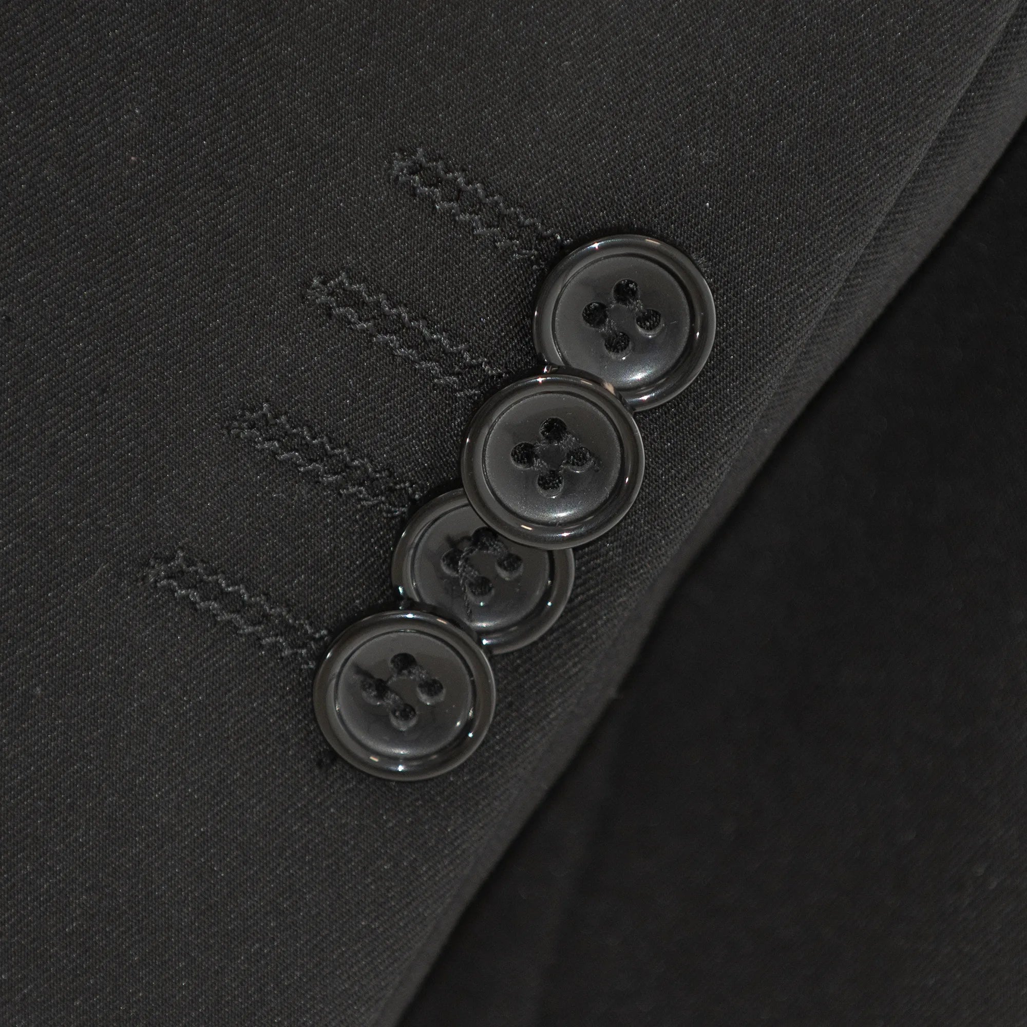 Black 3-Piece Stretch Slim-Fit Suit