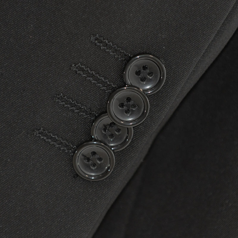 Black 3-Piece Stretch Slim-Fit Suit