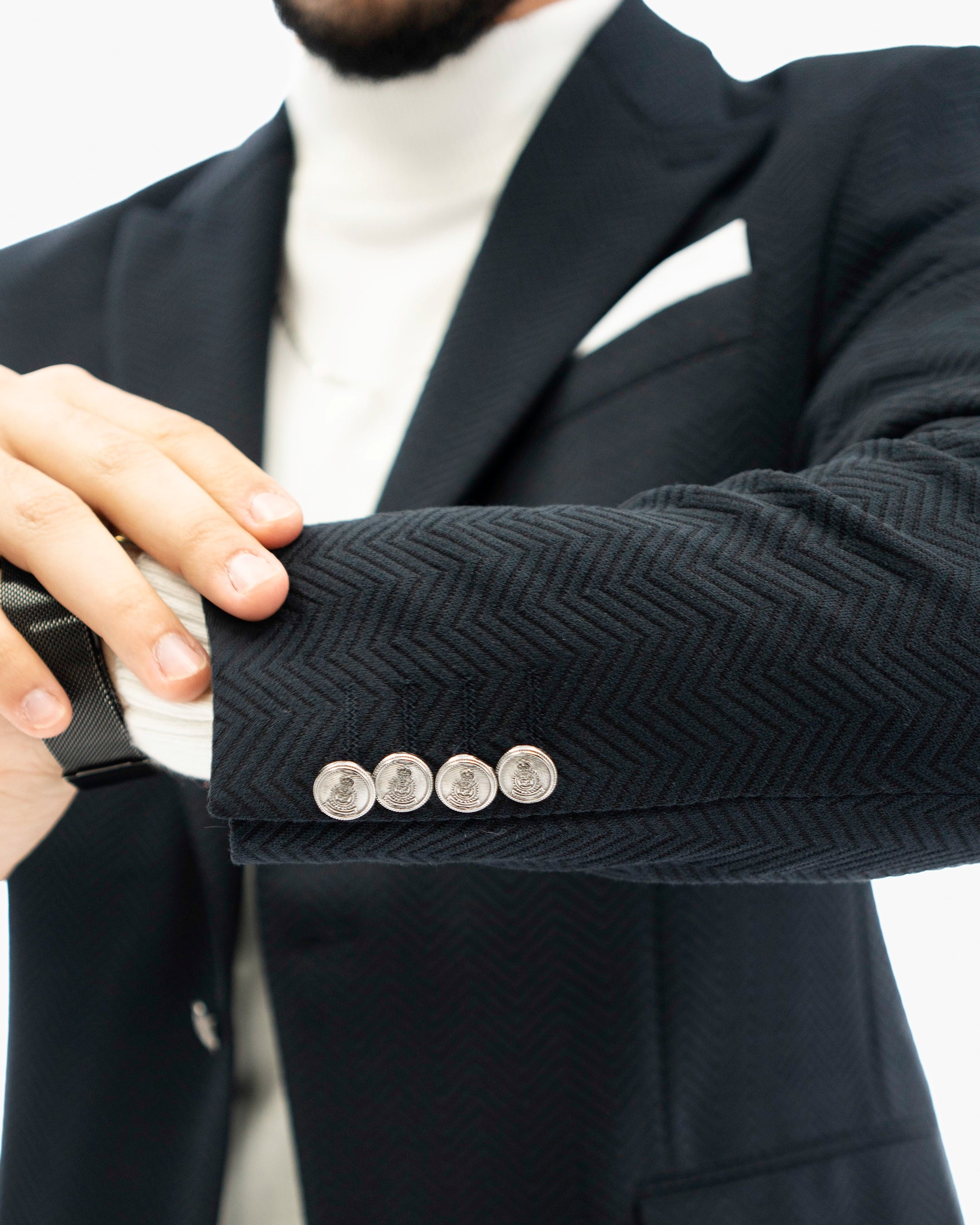 Herringbone Tailored-Fit Sport Coat
