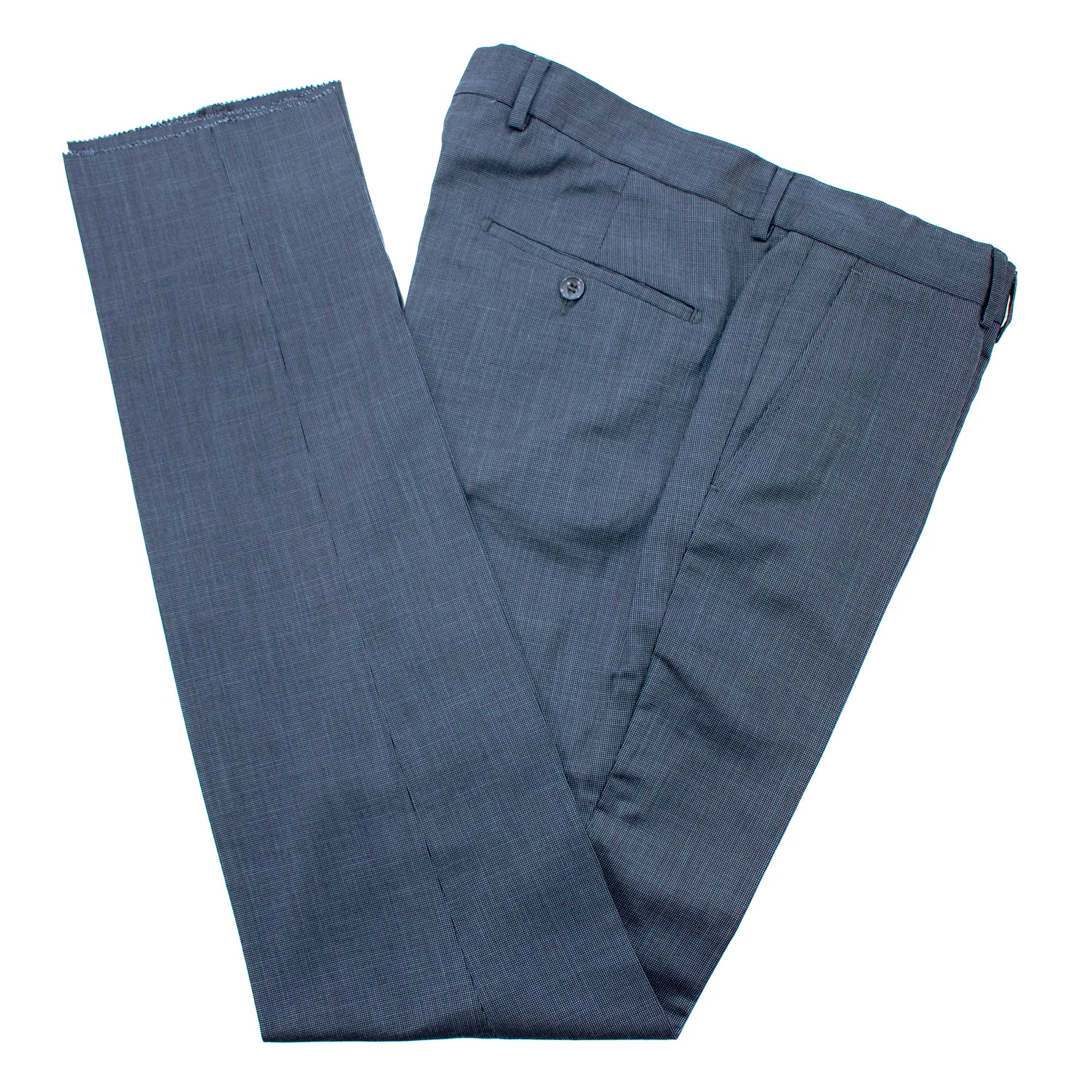 Navy Birdseye 3-Piece Tailored-Fit Suit