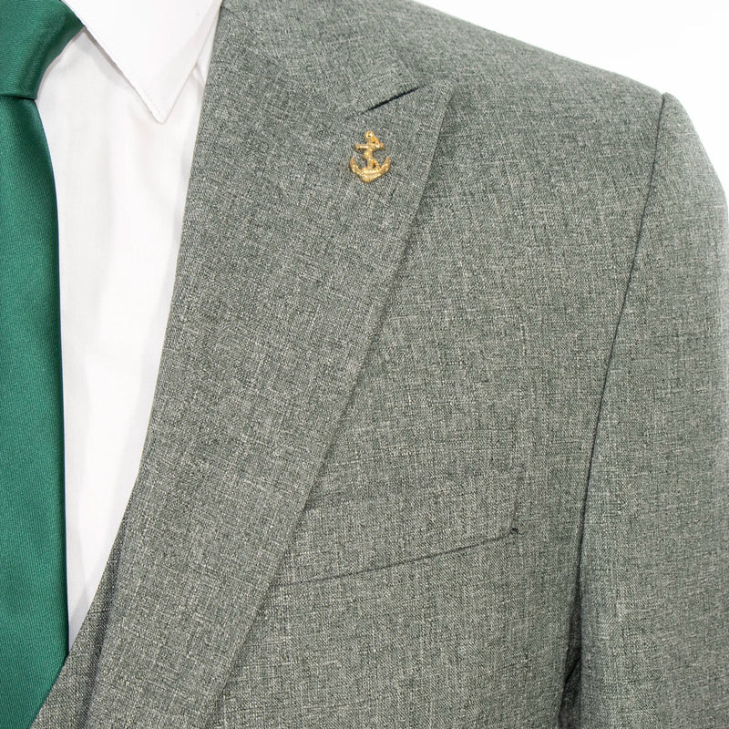 Xanadu Gray 3-Piece Tailored-Fit Suit