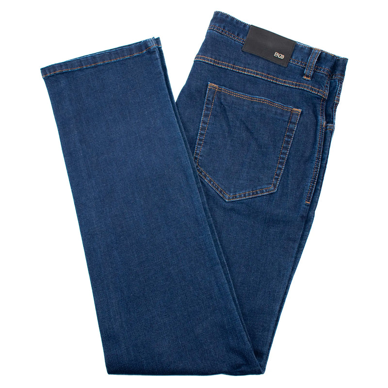 Blue Denim Tailored-Fit Chinos