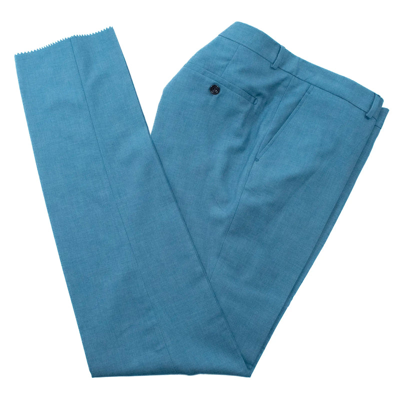 Men's Black And Blue Pinstripe 3-Piece Slim-Fit Suit