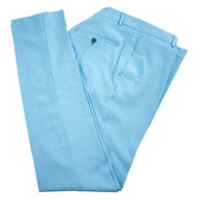 Men's Sky Blue with Black Pinstripe 3-Piece Slim-Fit Suit