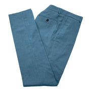 Men's Steel Blue with Black Pinstripe 3-Piece Slim-Fit Suit