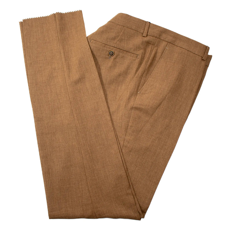 Taupe with Black Pinstripe 3-Piece Slim-Fit Suit