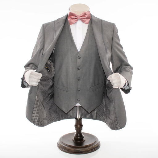 Men's Gray 3-Piece Tailored-Fit Tuxedo