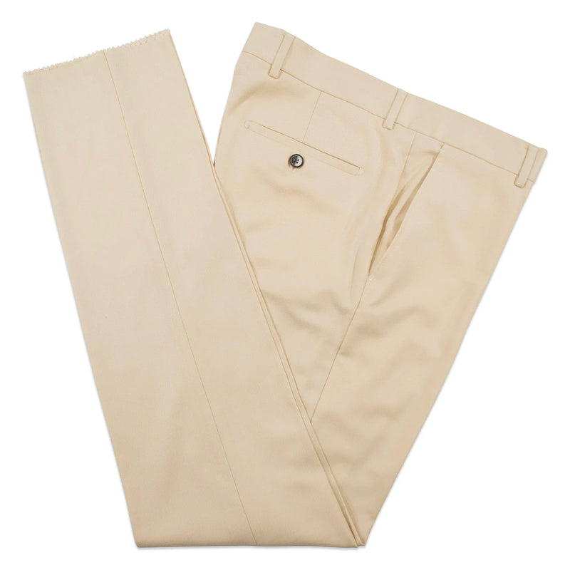 Beige Plaid 3-Piece Tailored-Fit Suit With Peak Lapels