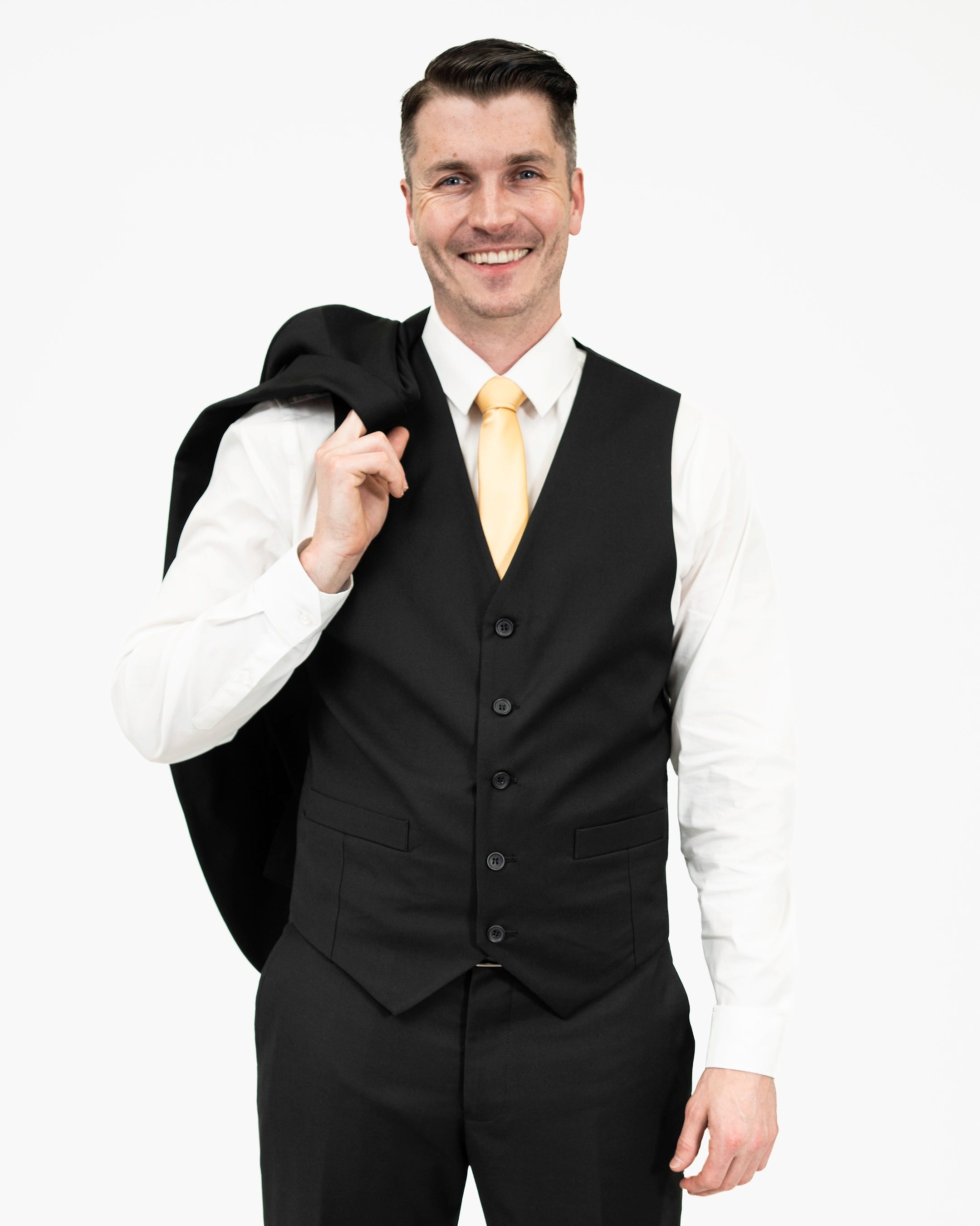 Emiliano | Black Suit Vest