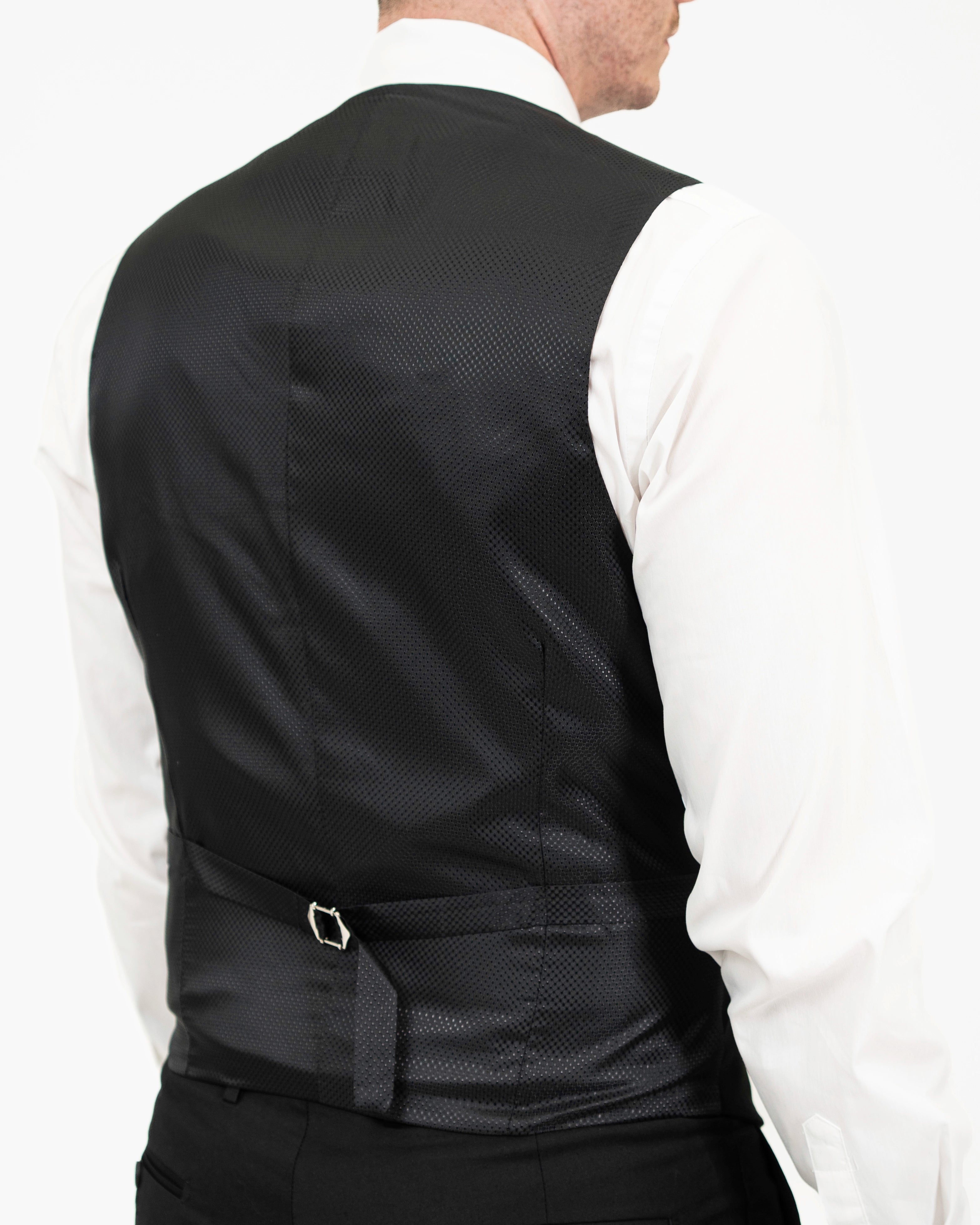 Emiliano | Black Suit Vest