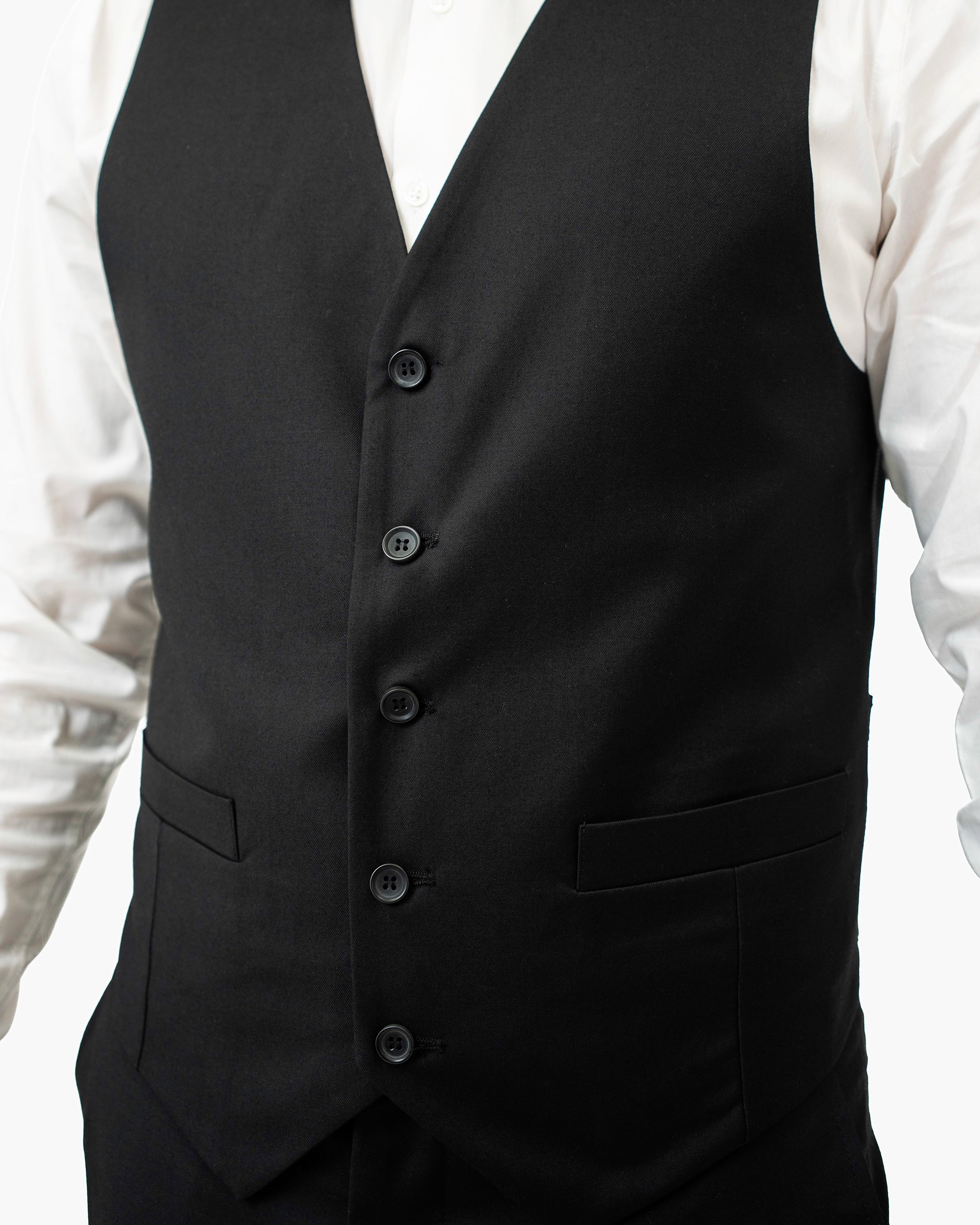 Emiliano | Black Suit Vest