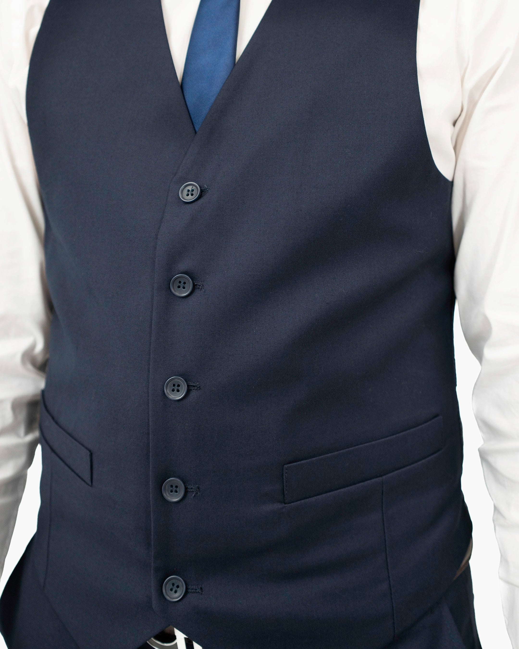 Emiliano | Navy Blue Suit Vest