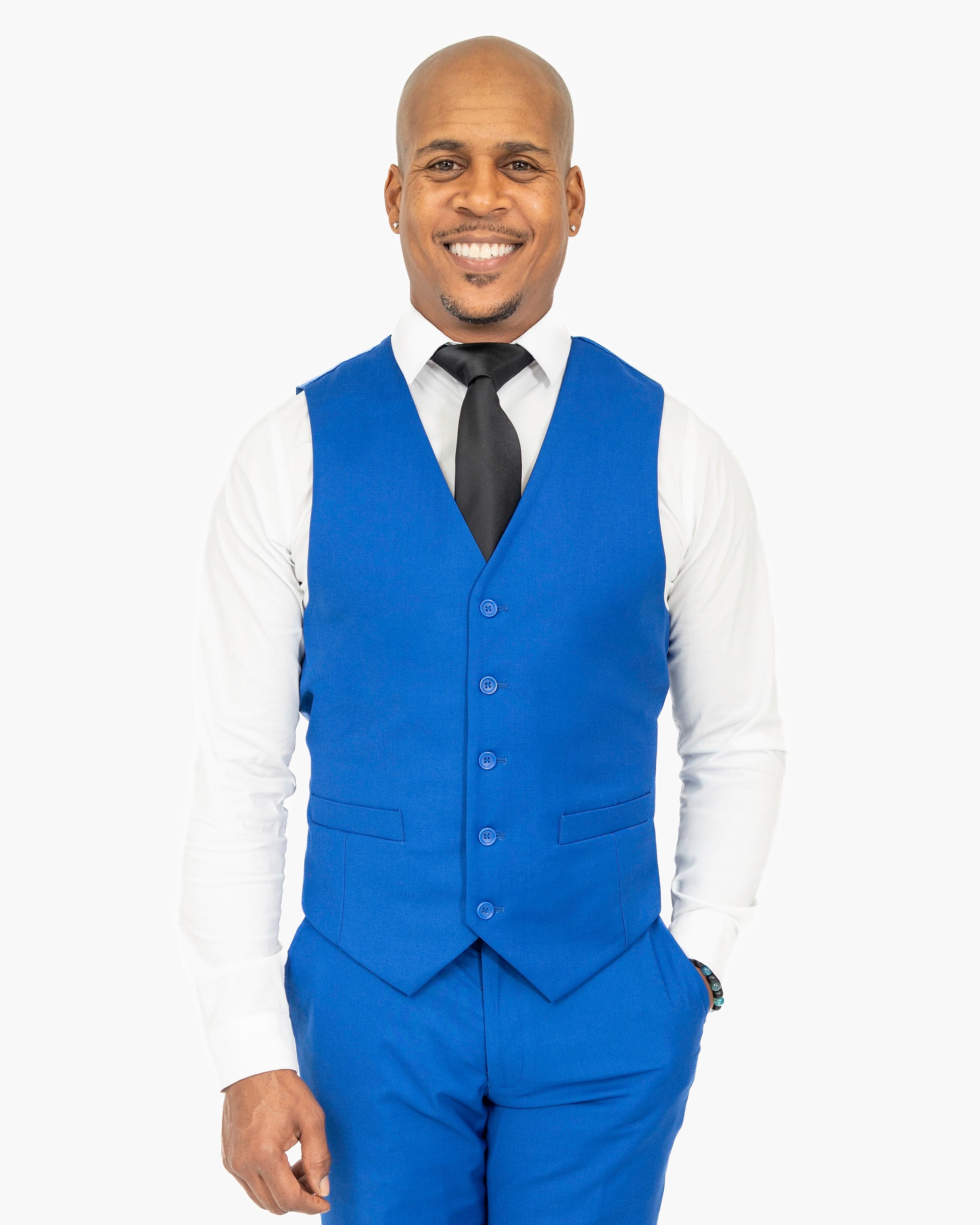 Emiliano | Royal Blue Suit Vest