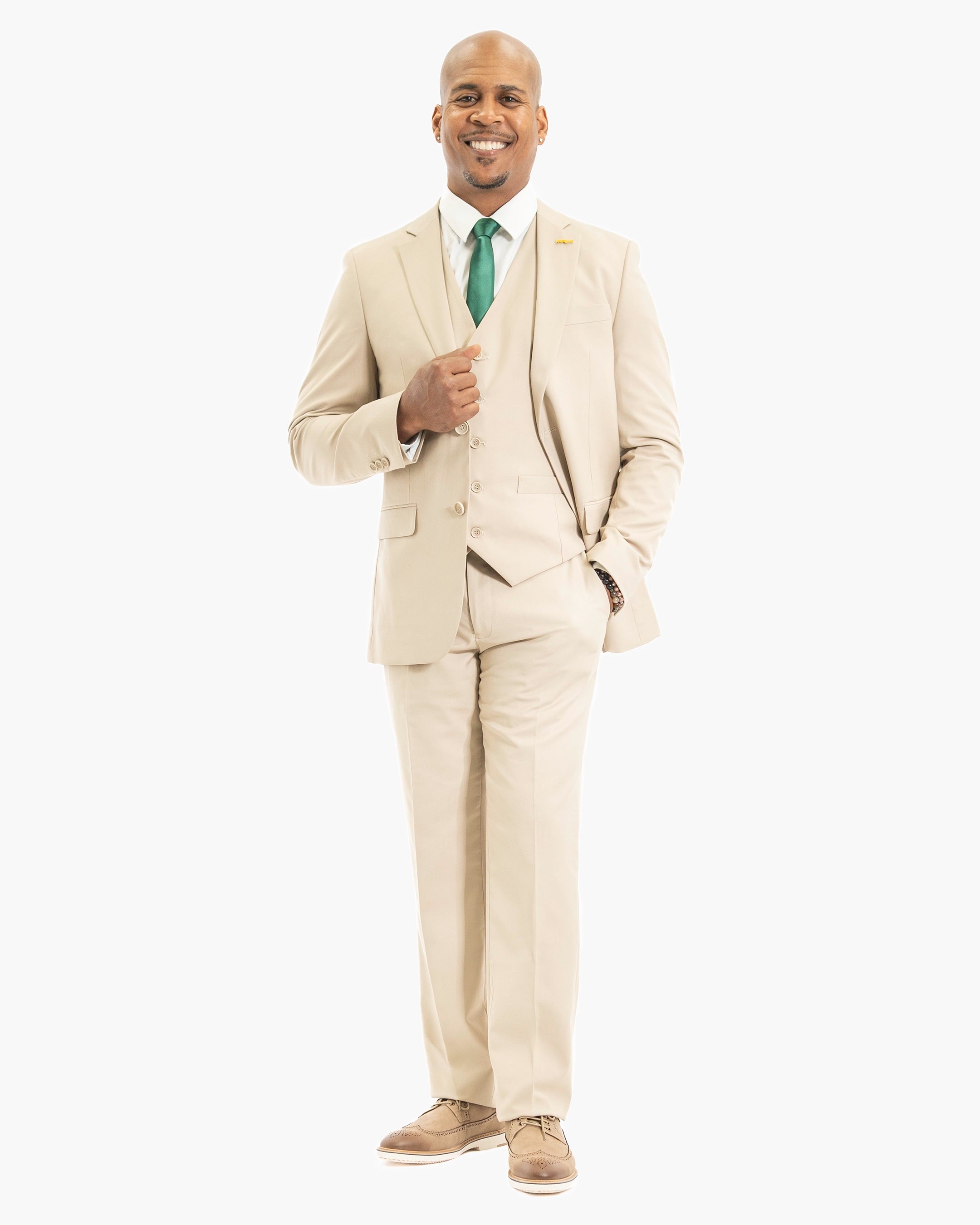 Emiliano | Beige Suit Pants