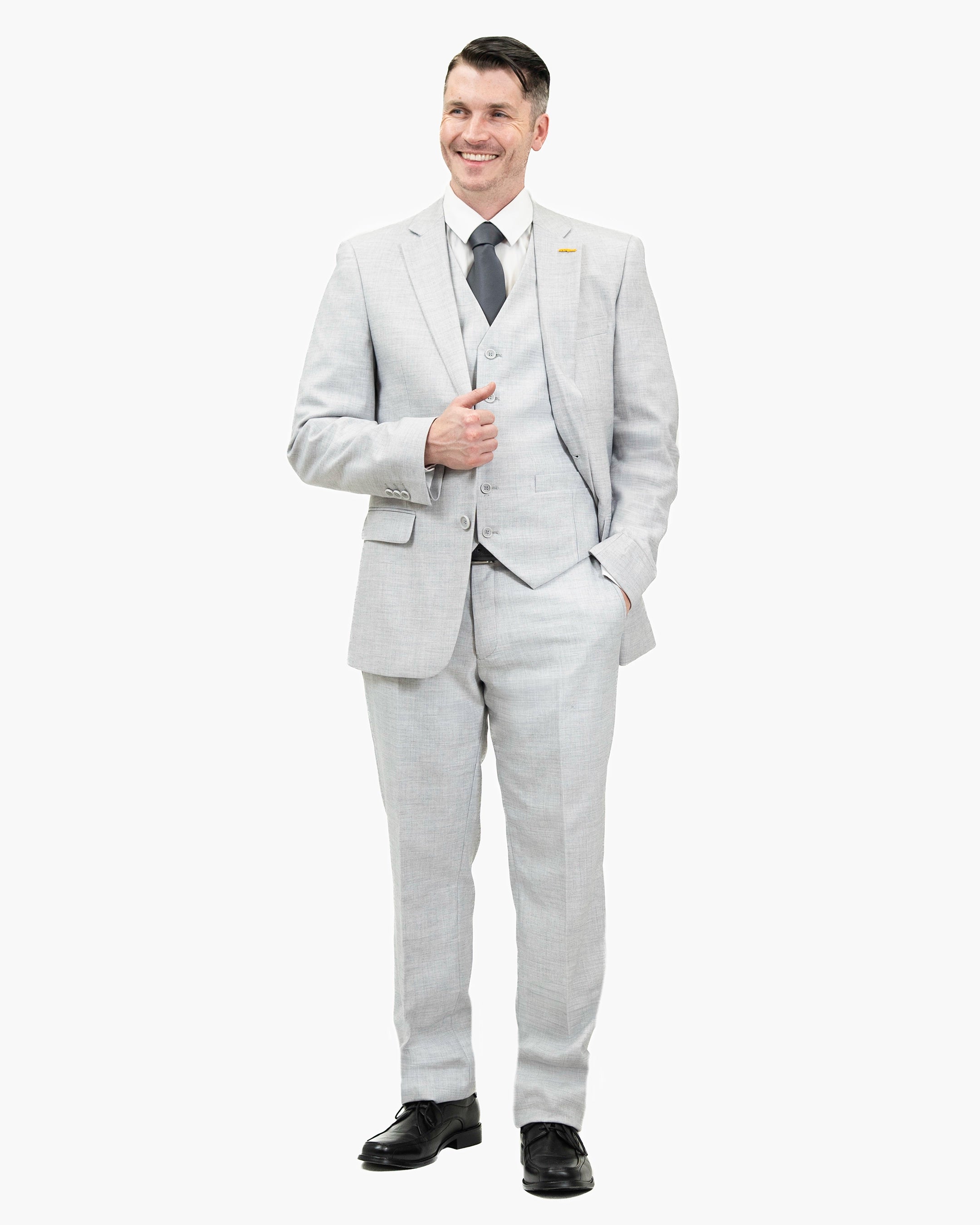 Emiliano | Light Gray Suit Pants