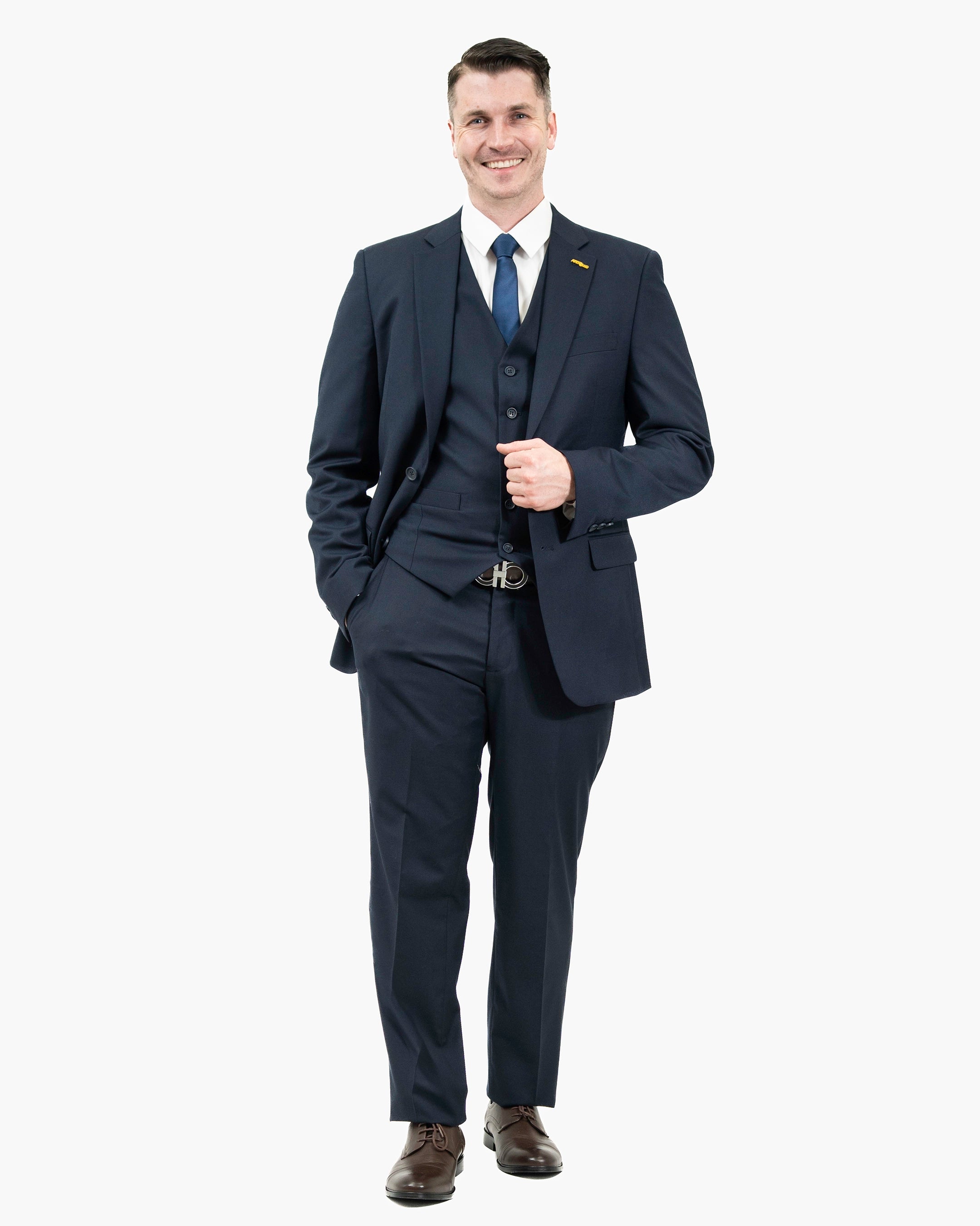 Emiliano | Navy Blue Suit Pants