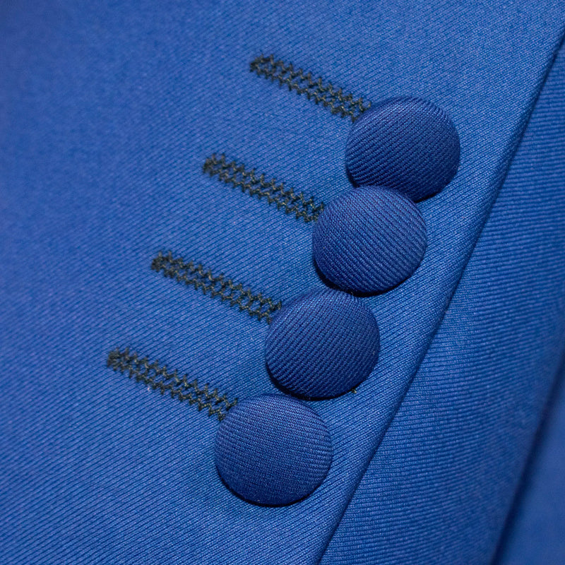 Royal Blue Solid 2-Piece Slim-Fit Tuxedo