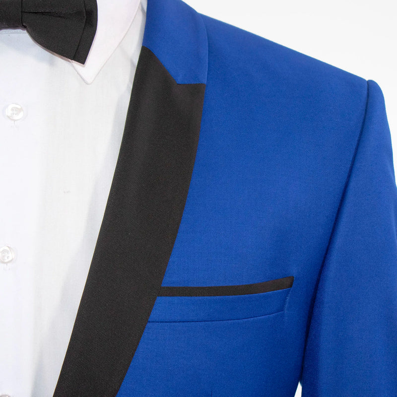 Royal Blue Solid 2-Piece Slim-Fit Tuxedo