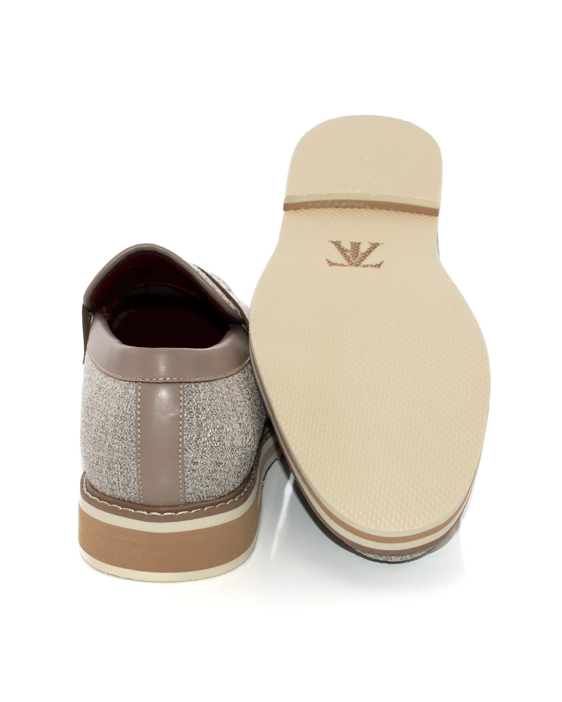 Two-Tone Woven Penny Loafer