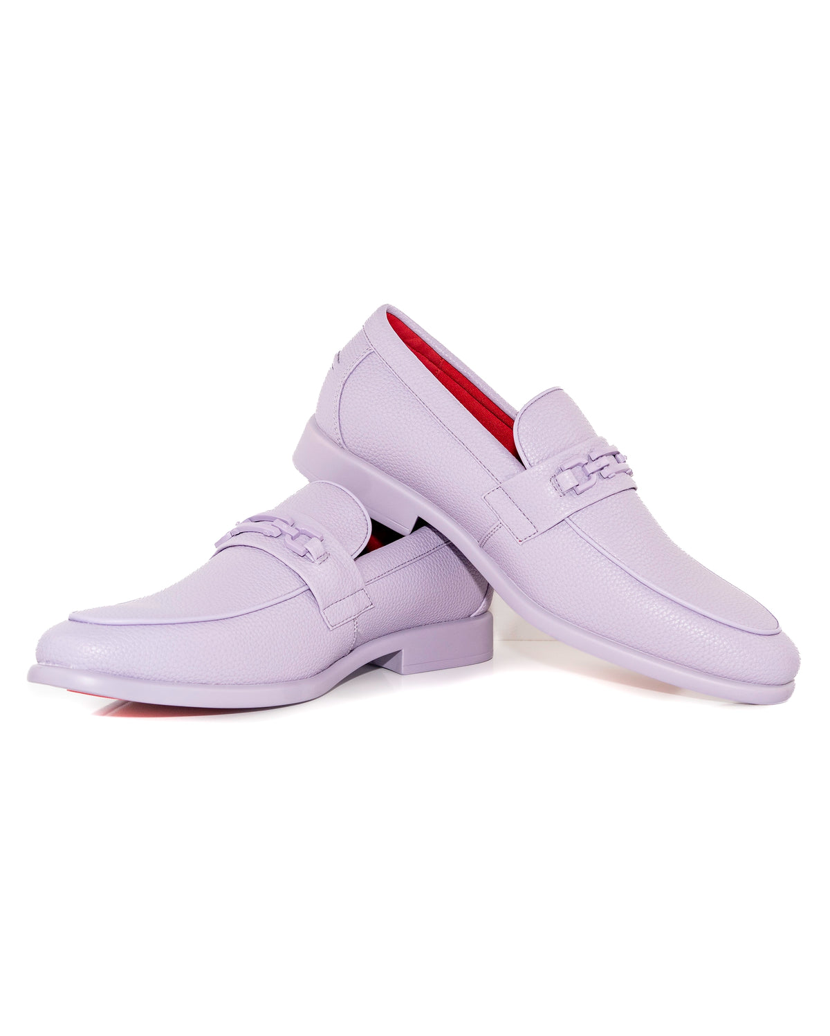 Lavender Split-Grain Leather Bit Dress Loafer Shoes | Casual View | Dolce Vesta