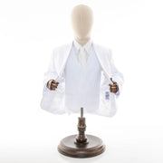 White 3-Piece Kids Premium Suit Set