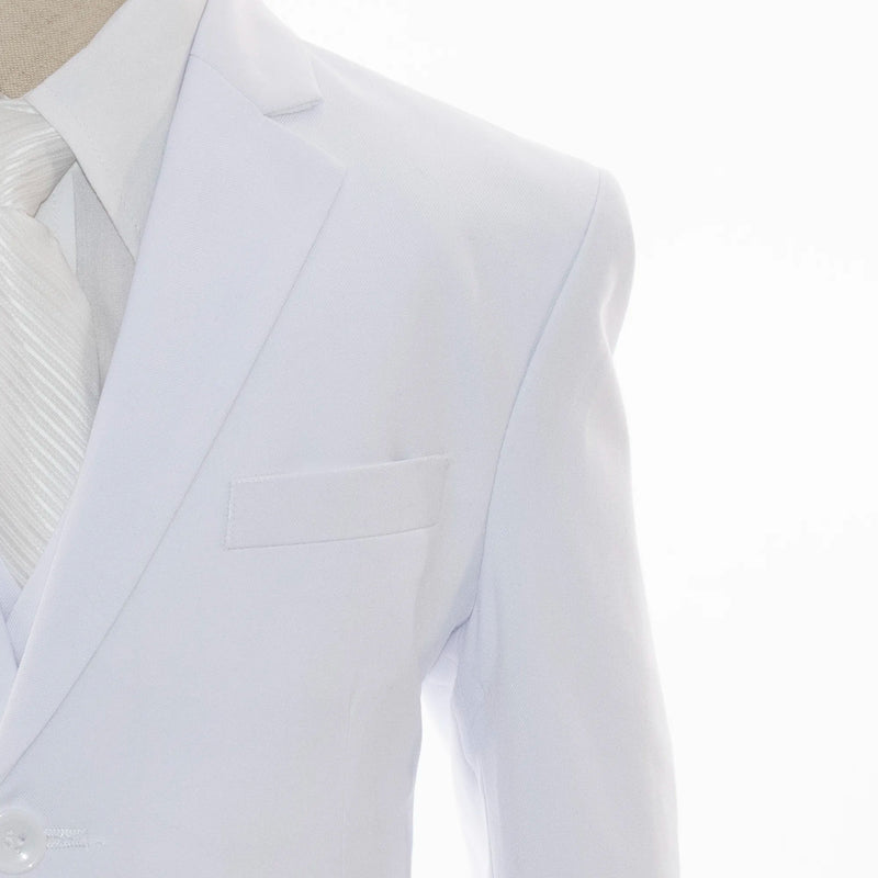 White 3-Piece Kids Premium Suit Set