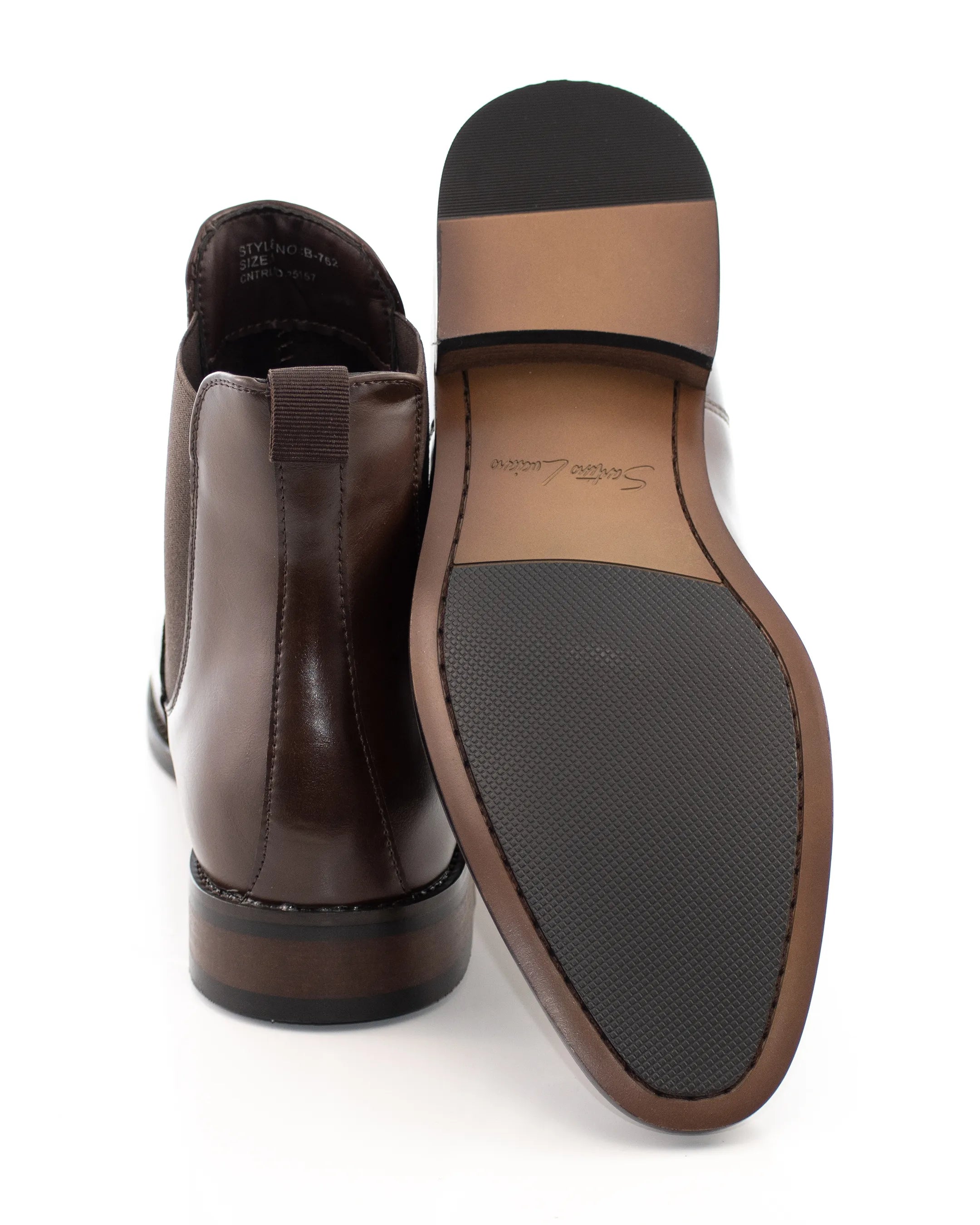 Dark Brown Leather Chelsea Boot