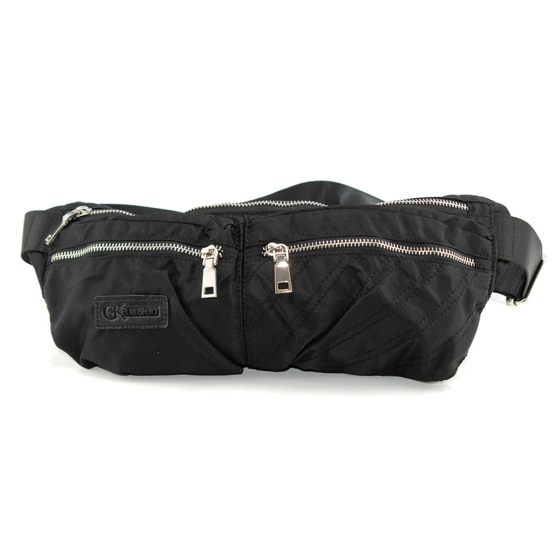 Men's Black Nylon Fanny Pack