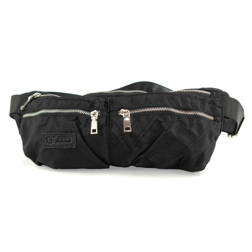 Men's Black Nylon Fanny Pack