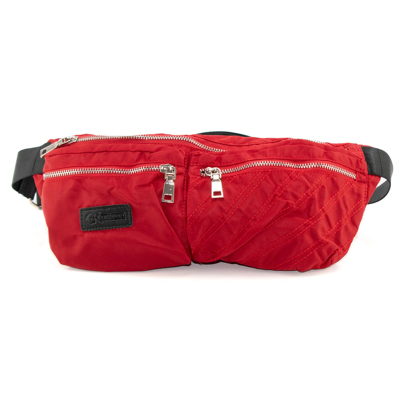 Men's Red Nylon Fanny Pack